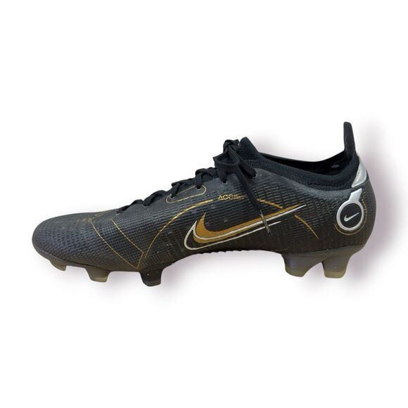 Nike Merucial Vapor 14 Elite FG Soccer Football Cleats - Men Size 9.5 Gold Black - Picture 6 of 13